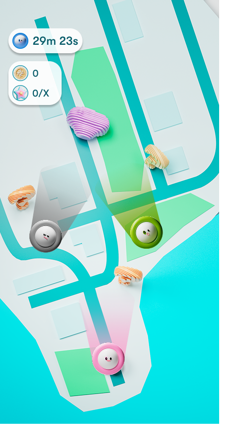 Live event map with checkpoints